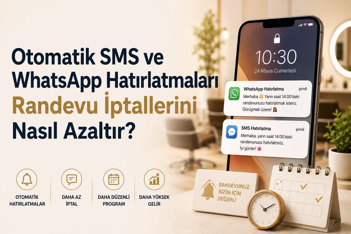 Otomatik SMS ve WhatsApp Hatırlatmaları Randevu İptallerini Nasıl Azaltır?