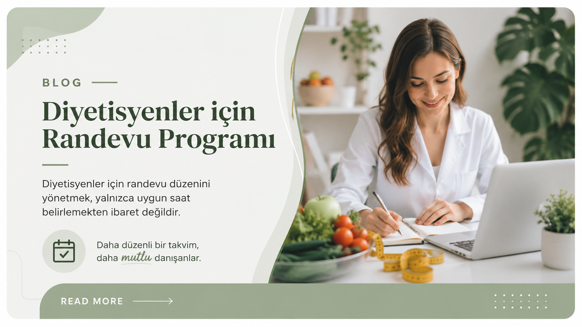 Diyetisyenler için Randevu Programı