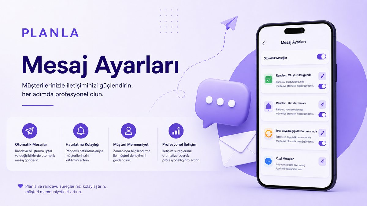 Mesaj Ayarları nasıl yapılır?