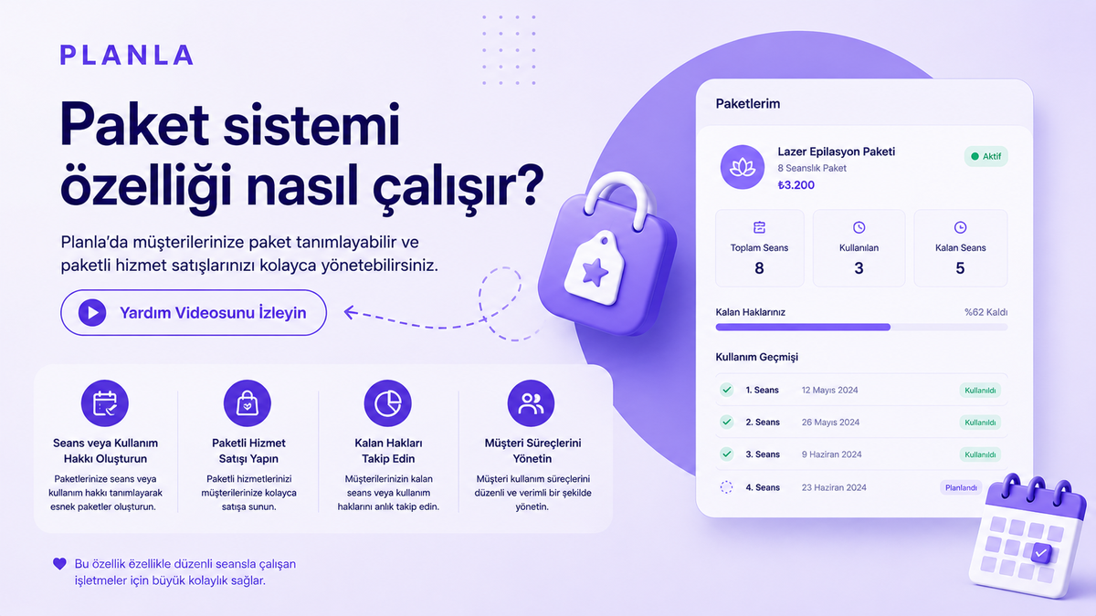 Paket sistemi özelliği nasıl çalışır?