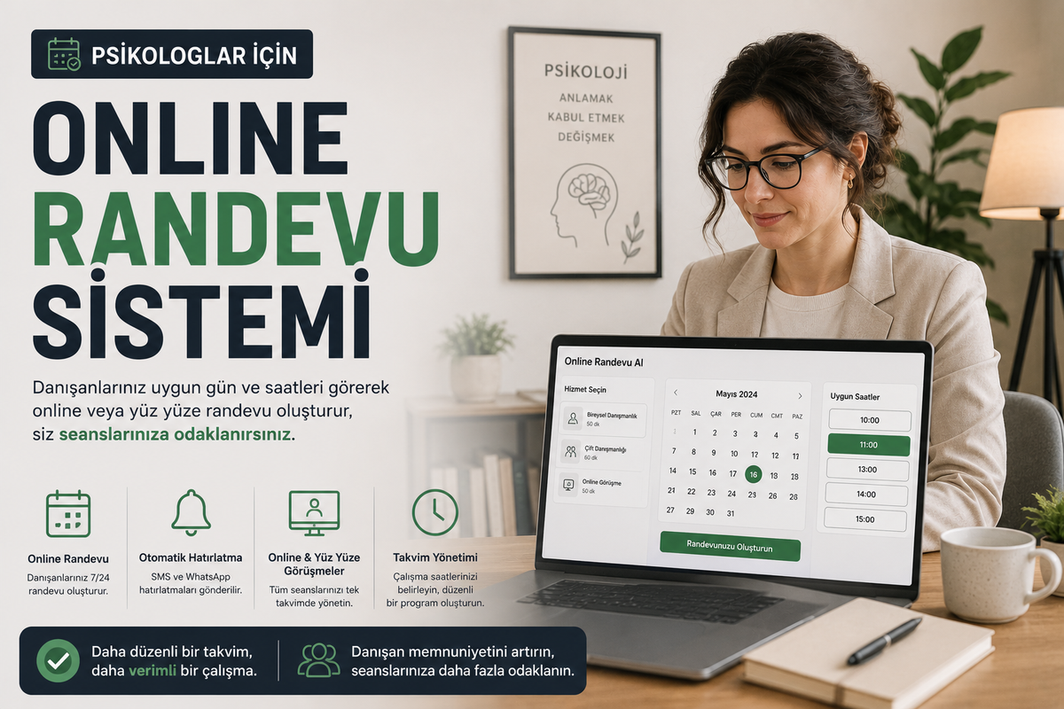 Psikologlar İçin Online Randevu Sistemi Nasıl Çalışır?