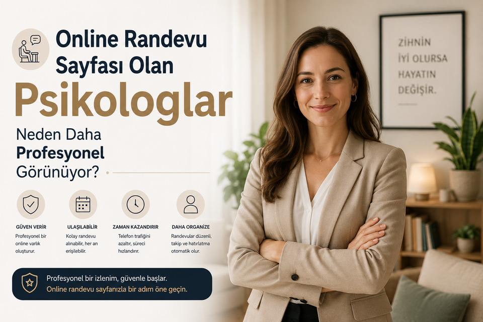 Online Randevu Sayfası Olan Psikologlar Neden Daha Profesyonel Görünüyor?