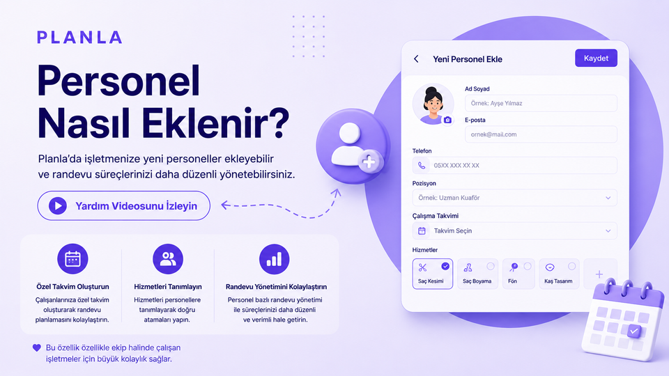 Personel Nasıl Eklenir?