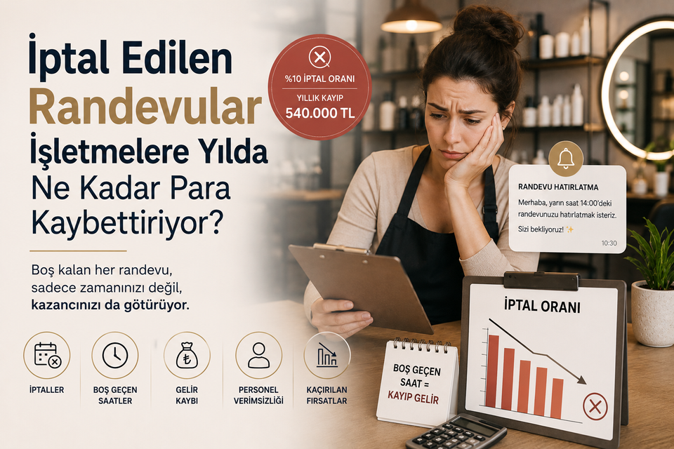 İptal Edilen Randevular İşletmelere Yılda Ne Kadar Para Kaybettiriyor?