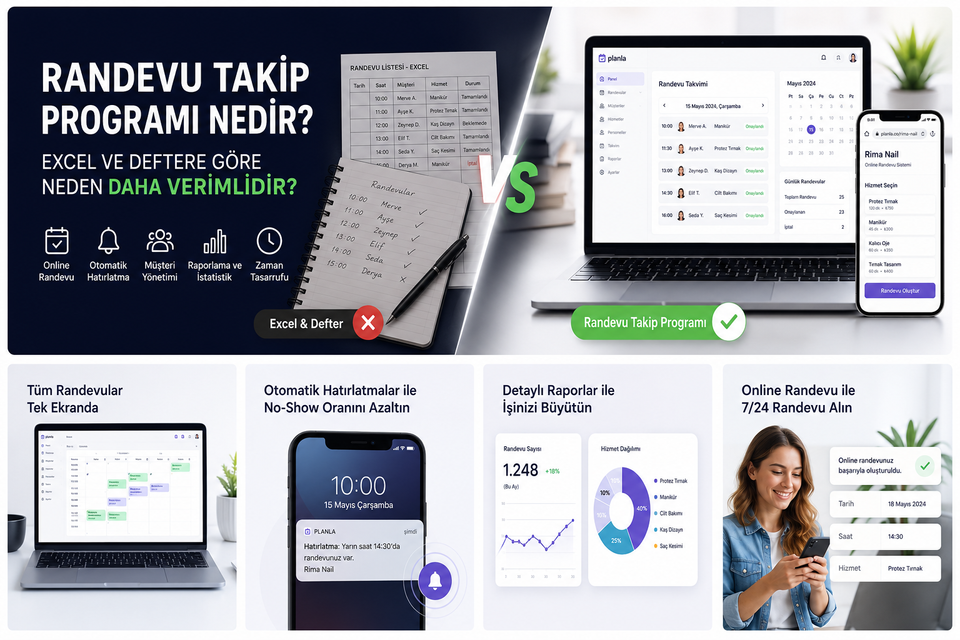 Randevu Takip Programı Nedir? Excel ve Deftere Göre Neden Daha Verimlidir?