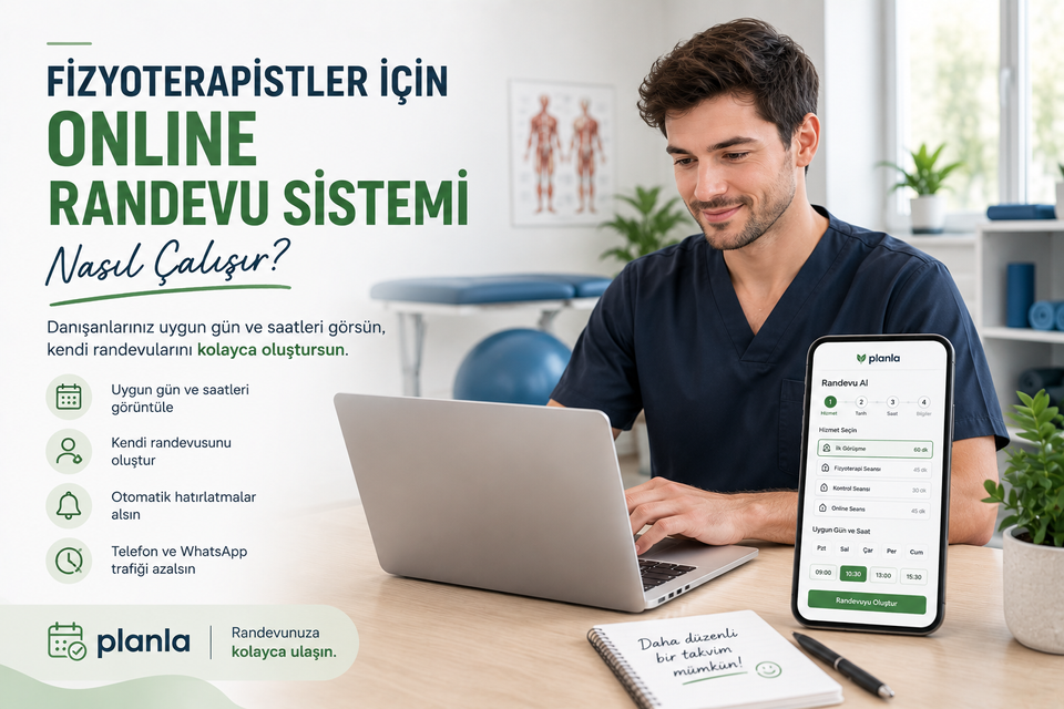 Fizyoterapistler İçin Online Randevu Sistemi Nasıl Çalışır?