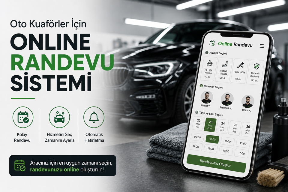 Oto Kuaförler İçin Online Randevu Sistemi Nasıl Çalışır?